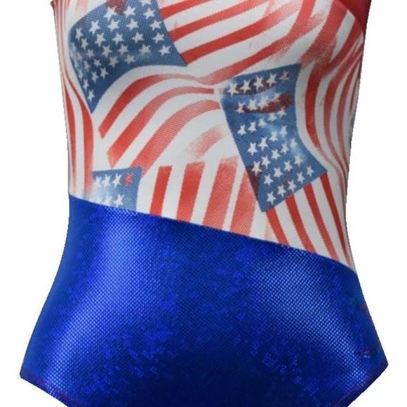 New Sookie Active USA  gymnastics, leotard  USA Olympic gold Paris 2024 size AXS - Picture 4 of 9